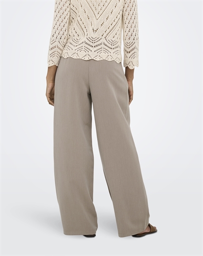 Only - ONLHattie HW Pleat Bukser - Taupe Gray